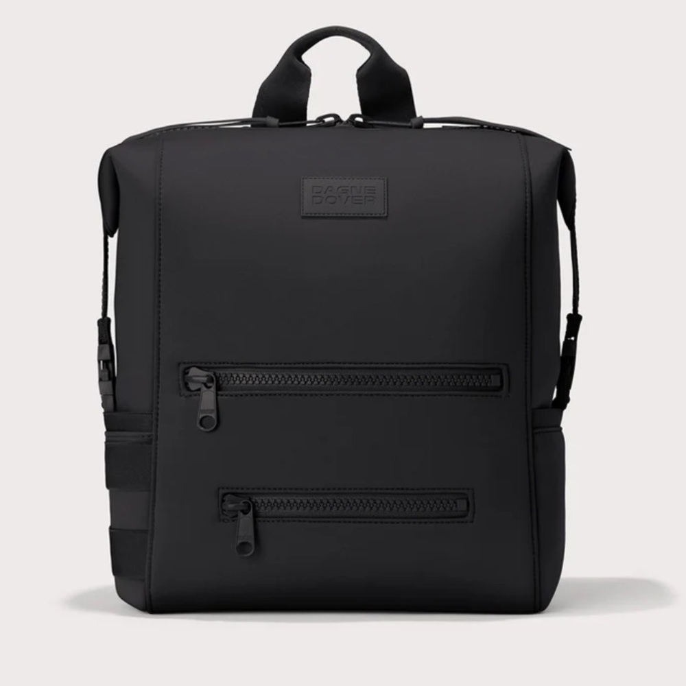 Large Dagne Dover Indi Neoprene Diaper Bag in Onyx